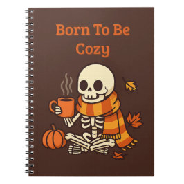 Geboren om Cozy te zijn – Skelet  Notitieboek