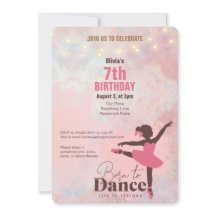 Geboren om Dance Meisjes Verjaardagsfeestuitnodigi
