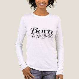 Geboren om dapper zwart-wit te zijn Tri-Blend shirt