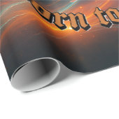 Geboren om Dark Witch Wrapping Paper te verbranden Cadeaupapier (Rol Hoek)