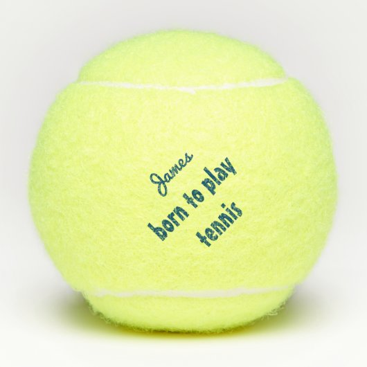 Geboren om de Aangepersonaliseerde Naam van het Ci Tennisballen (Voorkant)