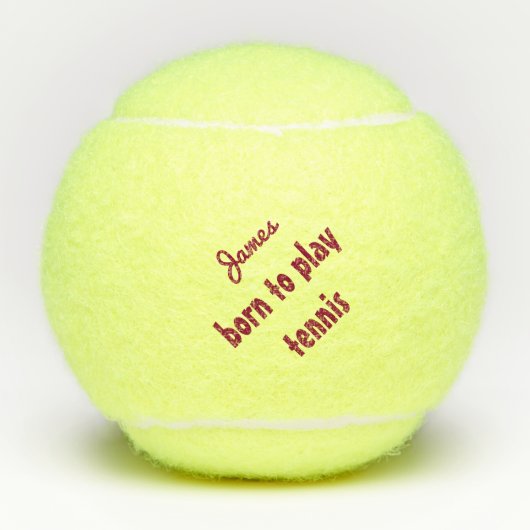Geboren om de Aangepersonaliseerde Naam van het Ci Tennisballen (Voorkant)