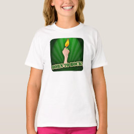 Geboren om de Cartoon van het Ontwerp van de Licht T-shirt