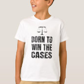 Geboren om de hoesjes zwarte tekst met textuur te t-shirt (Voorkant)