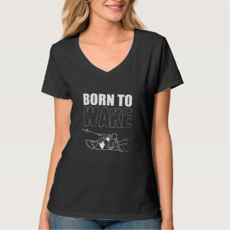Geboren om de zwemmer wakker te maken t-shirt