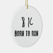 Geboren om DNA uit te voeren Keramisch Ornament (Rechts)