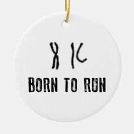 Geboren om DNA uit te voeren Keramisch Ornament
