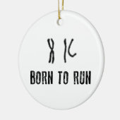 Geboren om DNA uit te voeren Keramisch Ornament (Links)