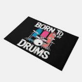 Geboren om drums te spelen deurmat (Schuin)