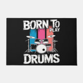 Geboren om drums te spelen deurmat (Voorkant)