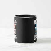Geboren om drums te spelen mok (Midden)