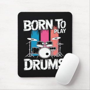 Geboren om drums te spelen muismat
