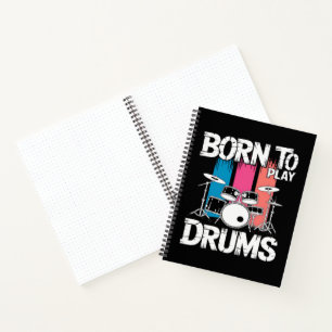 Geboren om drums te spelen notitieboek