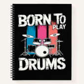 Geboren om drums te spelen notitieboek (Voorkant)