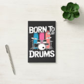 Geboren om drums te spelen post-it® notes (Kantoor)