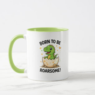 Geboren om een Brullende Dinosaurus Mok te zijn