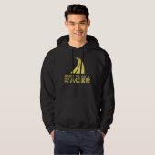 Geboren om een coureur te zijn hoodie (Voorkant volledig)