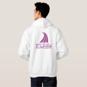 Geboren om een coureur te zijn hoodie (Achterkant volledig)