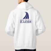 Geboren om een coureur te zijn hoodie (Achterkant)