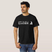 Geboren om een coureur te zijn t-shirt (Voorkant volledig)