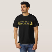 Geboren om een coureur te zijn t-shirt (Voorkant volledig)