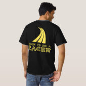 Geboren om een coureur te zijn t-shirt (Achterkant volledig)