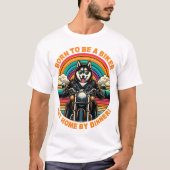 Geboren om een fietser te zijn: Husky Rider Advent T-shirt (Voorkant)