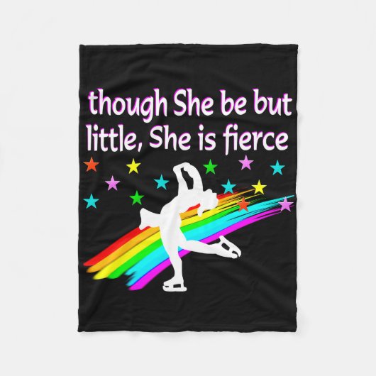 GEBOREN OM EEN FIGURE SKING-CHAMPIE TE ZIJN FLEECE DEKEN (Voorkant)