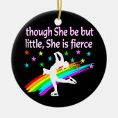 GEBOREN OM EEN FIGURE SKING-CHAMPIE TE ZIJN KERAMISCH ORNAMENT (Voorkant)