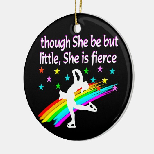 GEBOREN OM EEN FIGURE SKING-CHAMPIE TE ZIJN KERAMISCH ORNAMENT (Links)