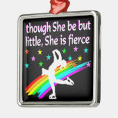 GEBOREN OM EEN FIGURE SKING-CHAMPIE TE ZIJN METALEN ORNAMENT (Links)