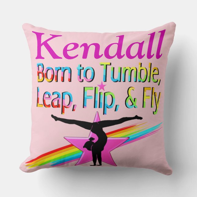 GEBOREN OM EEN GEPERSONALISEERD KUSSEN TE TUIMELEN (Voorkant)