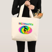 GEBOREN OM EEN GYMNAST-CHAMPIE TE ZIJN GROTE TOTE BAG (Voorkant (product))