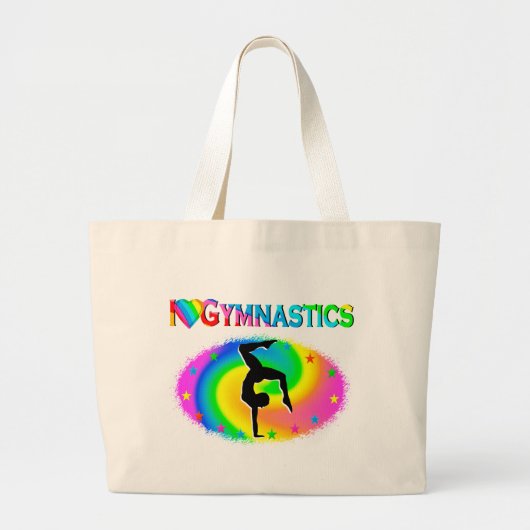 GEBOREN OM EEN GYMNAST-CHAMPIE TE ZIJN GROTE TOTE BAG (Voorkant)