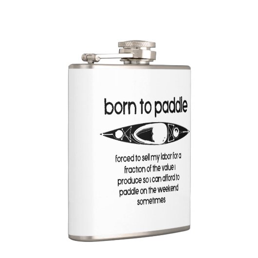 Geboren om een kajak te peddelen gedwongen om te w heupfles (Rechts)