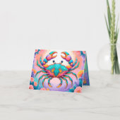 Geboren om een Kreeft te zijn voor de verjaardag Kaart (Voorkant)