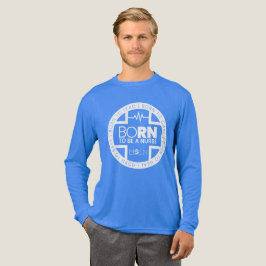 Geboren om een Nurse Dark Tri-Blend T-shirt met la