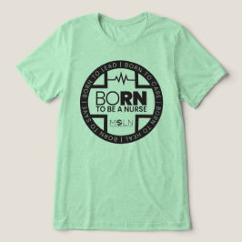 Geboren om een Nurse Light Color Tri-Blend T-shirt