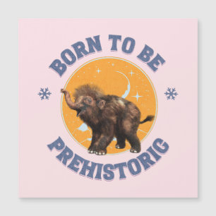 Geboren om een prehistorische wolharige mammoetbab