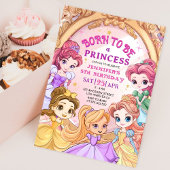 "Geboren om een prinses te zijn" Meisje 5e verjaar Kaart