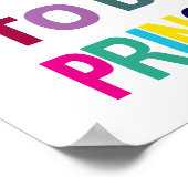 Geboren om een prinsesposter te zijn poster (Hoek)