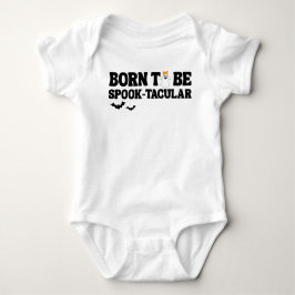 Geboren om een spooktaculair Halloween Baby shower Romper