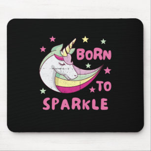 Geboren om een Unicorn Magical Sparkle te worden Muismat