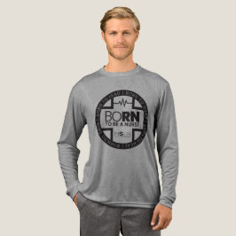Geboren om een verpleegster licht tri-blend lange  Tri-Blend shirt