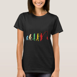 Geboren om een vislegende te zijn Retro Vissen T-shirt