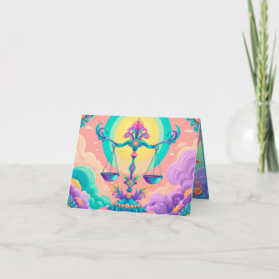 Geboren om een Weegschaal te zijn voor de verjaard Kaart