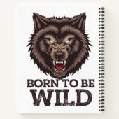 Geboren om een wilde wolf te zijn: Untamed Alpha S Notitieboek (Achterkant)