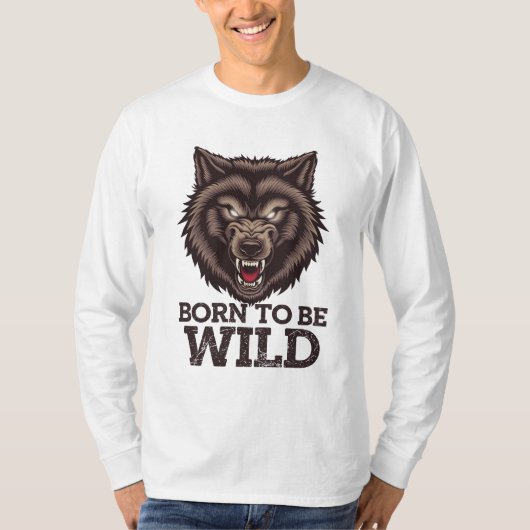 Geboren om een wilde wolf te zijn: Untamed Alpha S T-shirt (Voorkant)