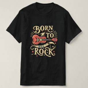 Geboren om elektrische gitaar te rocken t-shirt