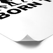 Geboren om evolutie te zwemmen poster (Hoek)